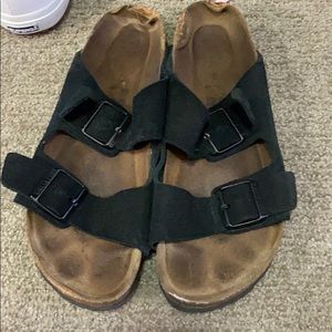 Black Suade Birkenstocks